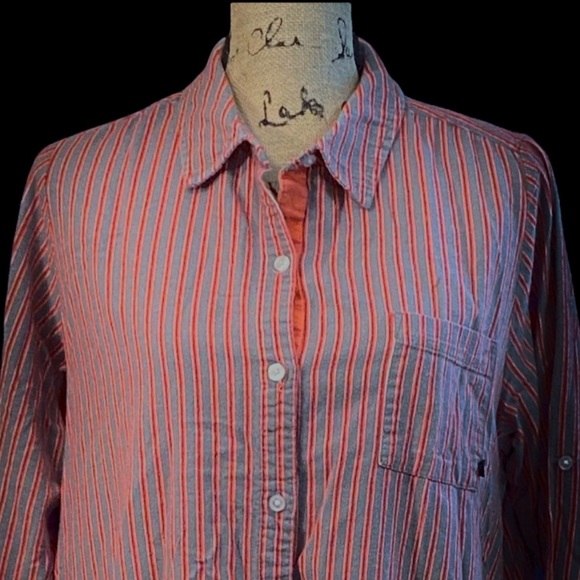 Simply Vera Vera Wang Tops - Vertical stripe soft comfy flannel button down large